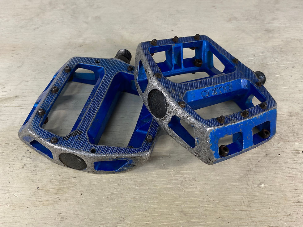 Animal Hamilton Alloy BMX Pedals - Blue 9/16” | TCS BMX