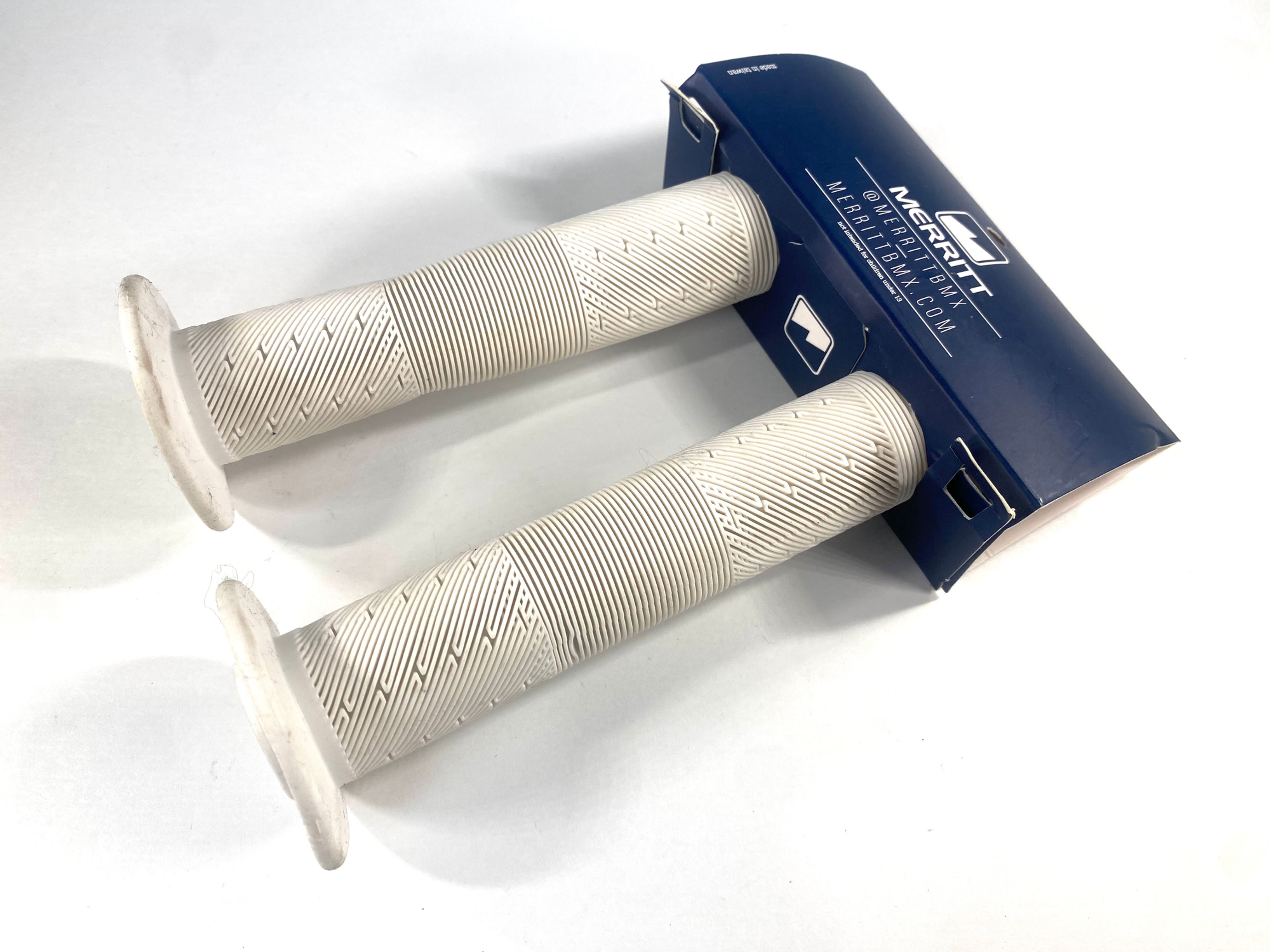 Merrit Billy Perry BMX Grips - White (BLEM)