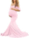 13M. Pink fishtail Maternity Photo dress MED