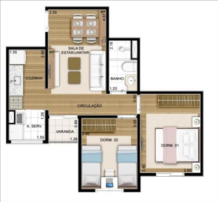 Planta 2 dorm.