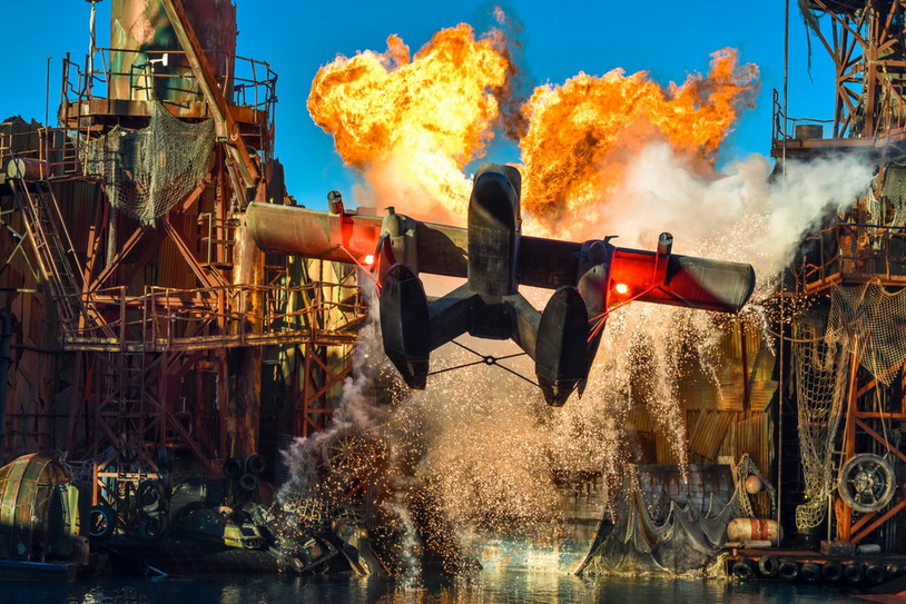 An explosion scene from movie