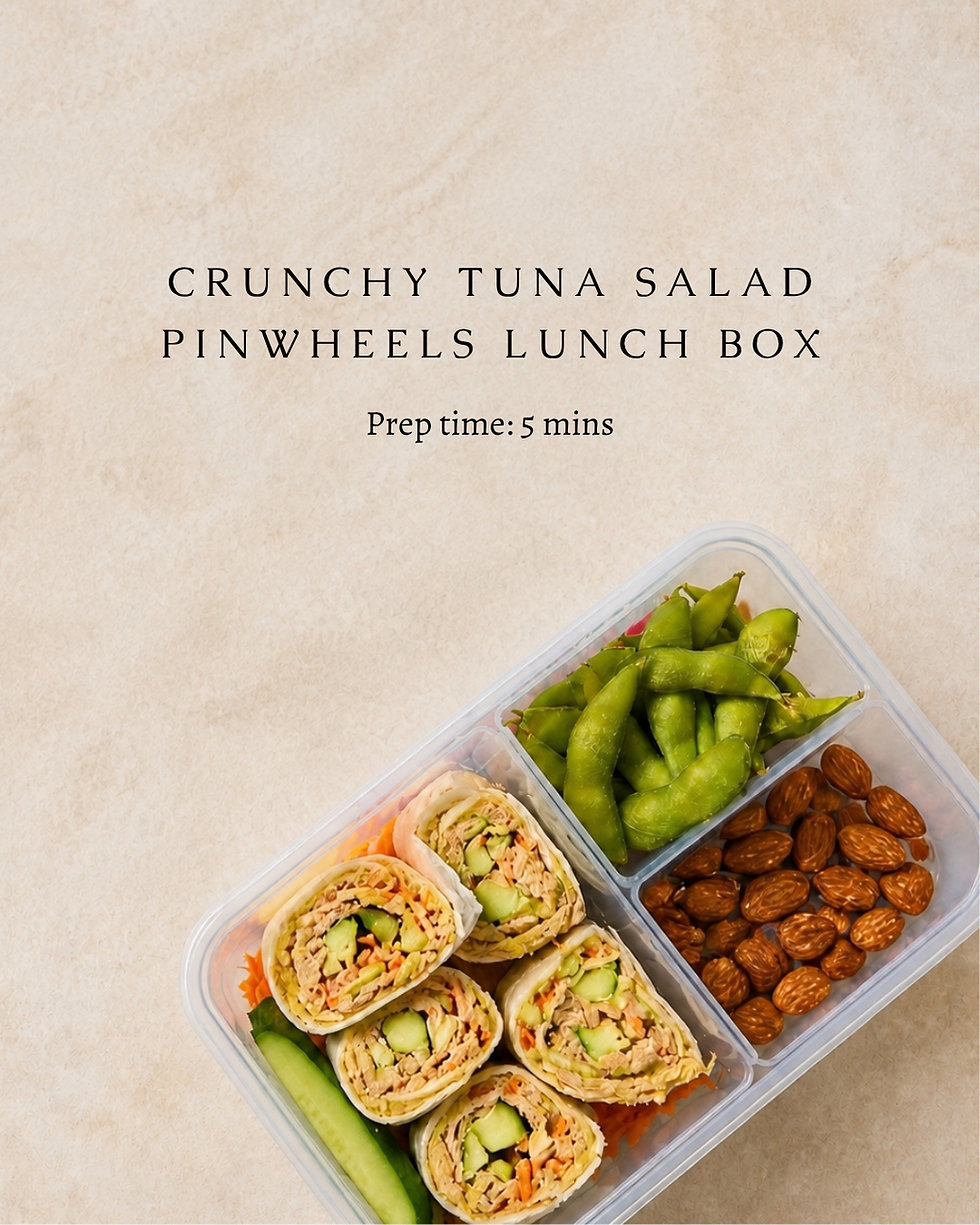 Crunchy Tuna Salad Pinwheels Lunch Box