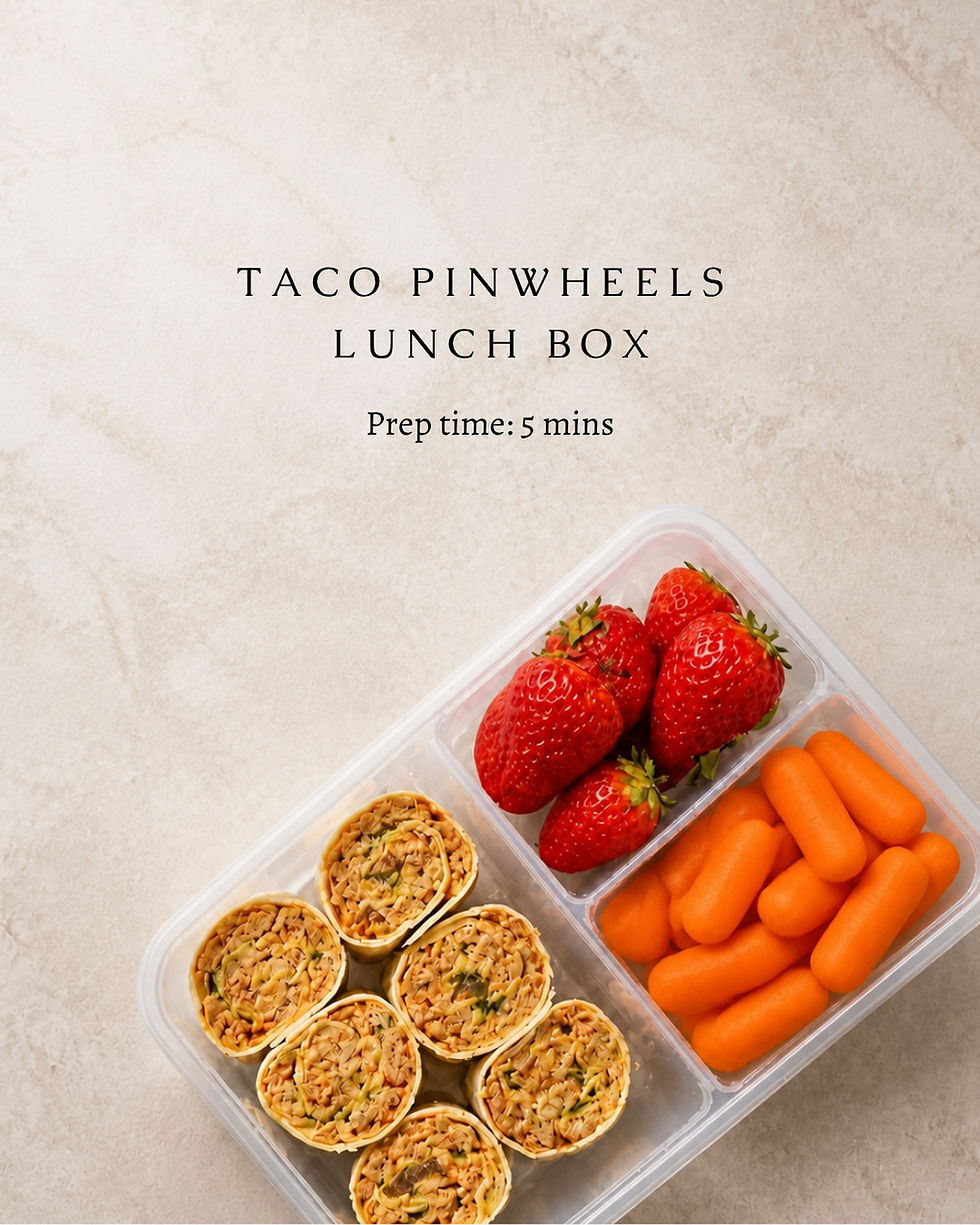 Taco Pinwheels Lunch Box
