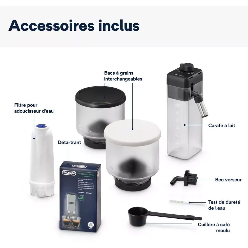 Miniature : DELONGHI Rivelia FEB 4455.W Blanc Arctique (Latte) - Garantie 5 ans