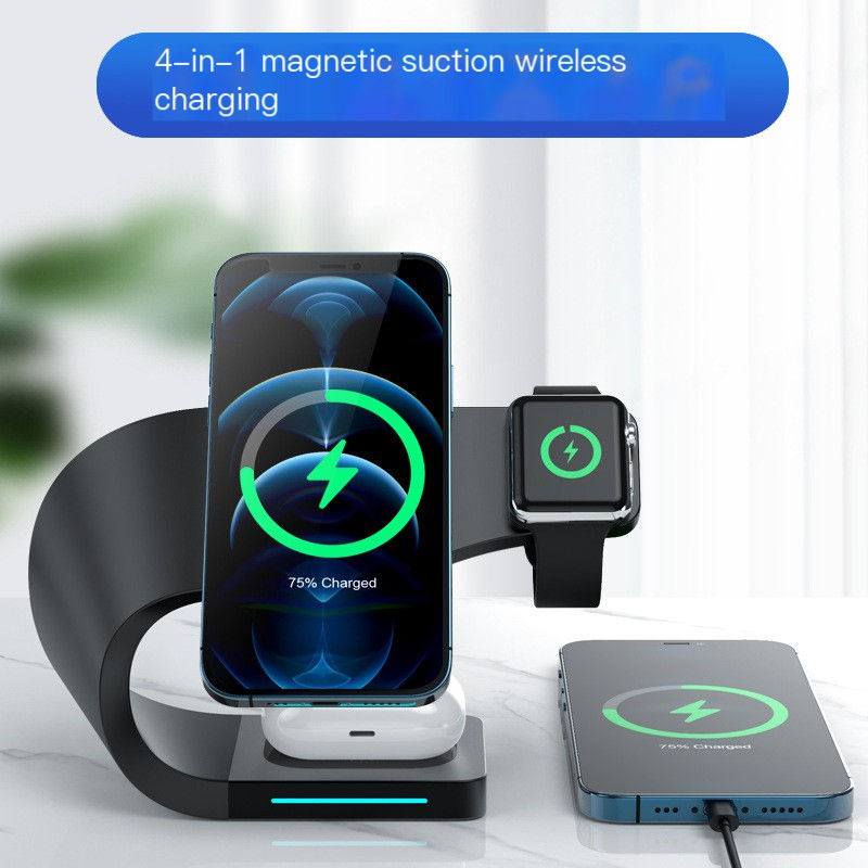 Miniatura: 178 4-in-1 Magnetic Wireless Charger for iPhone & Apple Watch