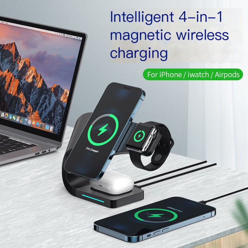 Miniatura: 178 4-in-1 Magnetic Wireless Charger for iPhone & Apple Watch