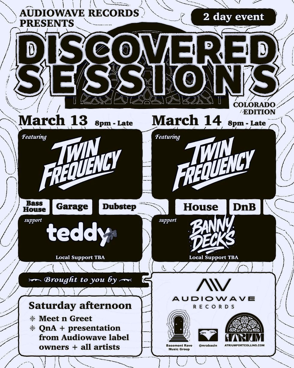 AudioWave Records Take Over The Atrium: Two Nights of Exclusive UK Sound in Fort Collins, Colorado