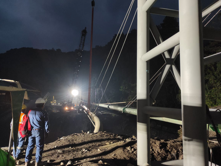 Petroecuador culmina los trabajos de construcción de la nueva torre en la zona del río Marker, Napo