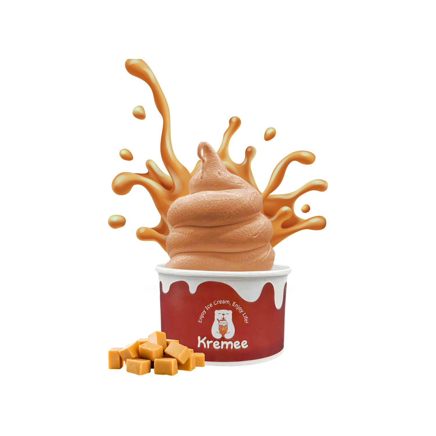 Salted Caramel Soft Serve