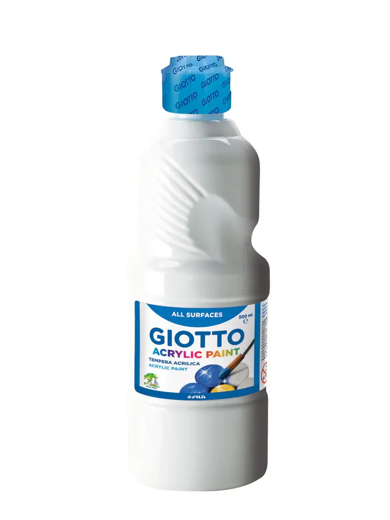 Tinta Acrílica Giotto - Branco Puro (500ml) para Obras Luminosas e Versáteis!