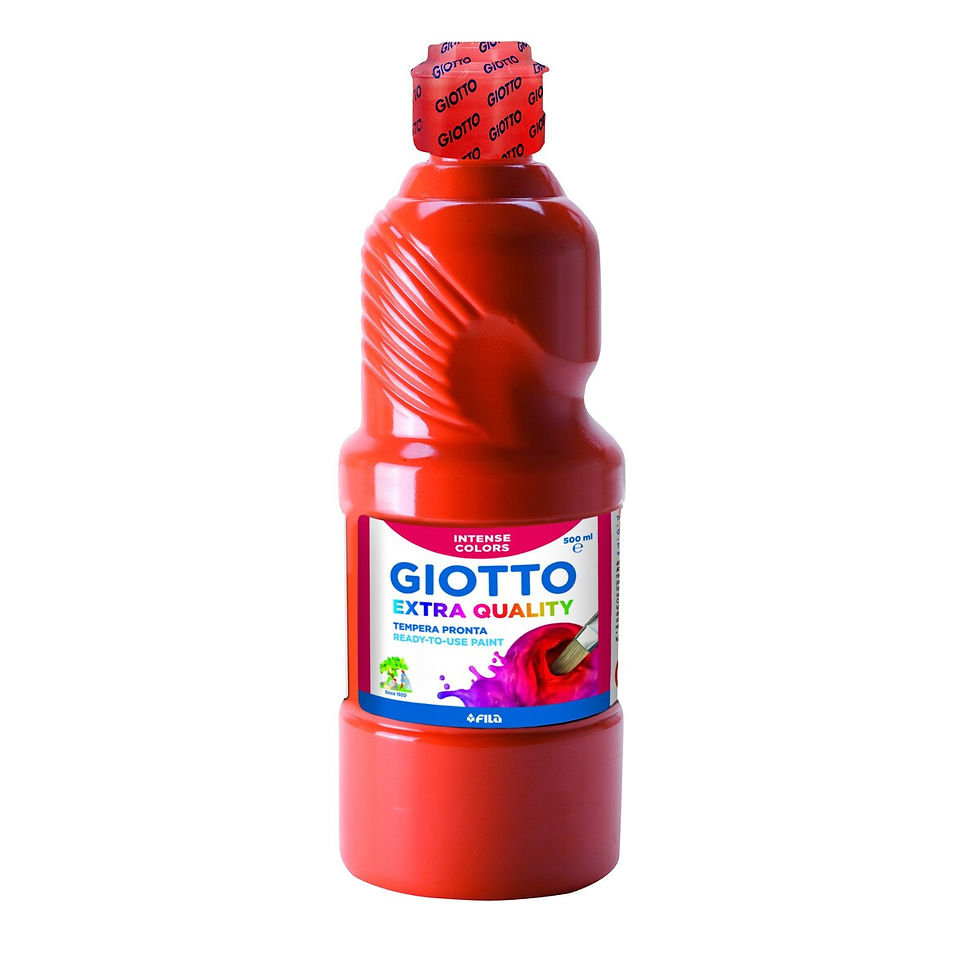 Tinta Giotto Extra Quality - Vermelho Intenso (500ml) para Obras Cheias de Paixã