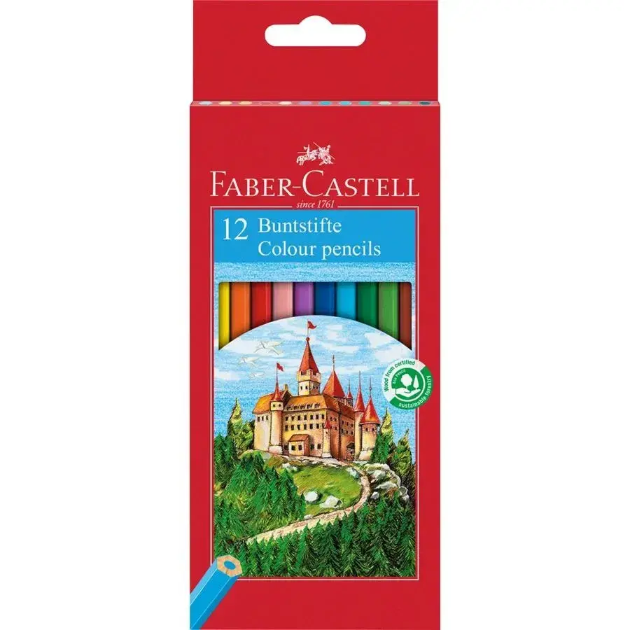 Faber-Castell Colour Pencils – 12 cores