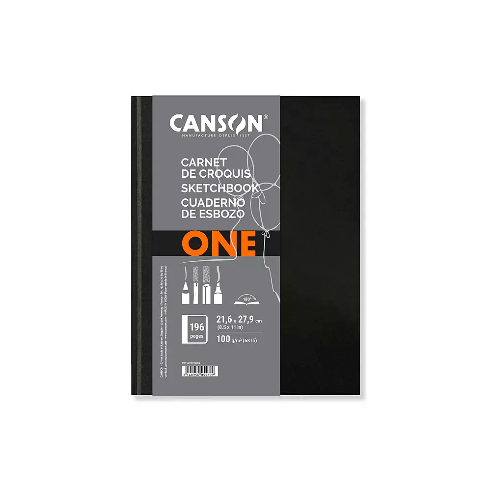 Canson Carnet de Croquis Sketchbook - 196 Páginas (21,6x27,9 cm)