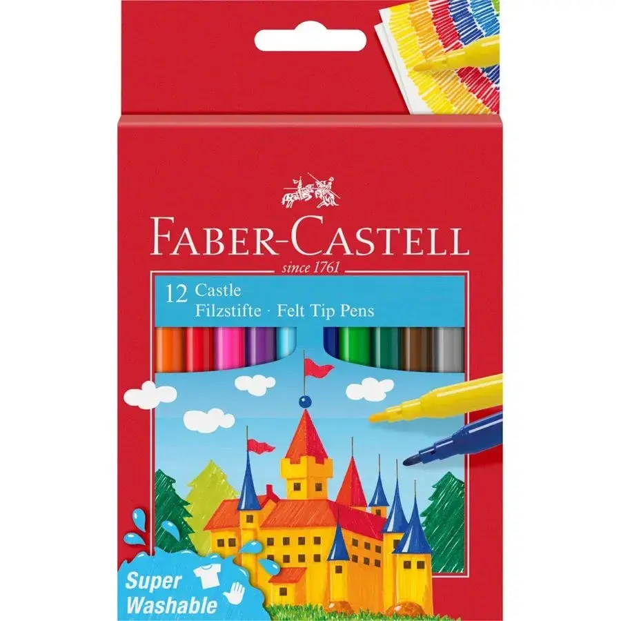 Faber-Castell Castle Filzstifte – 12 cores