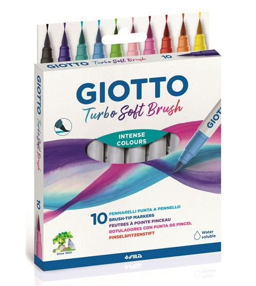 Giotto turbo soft brush intense colours 10 uni