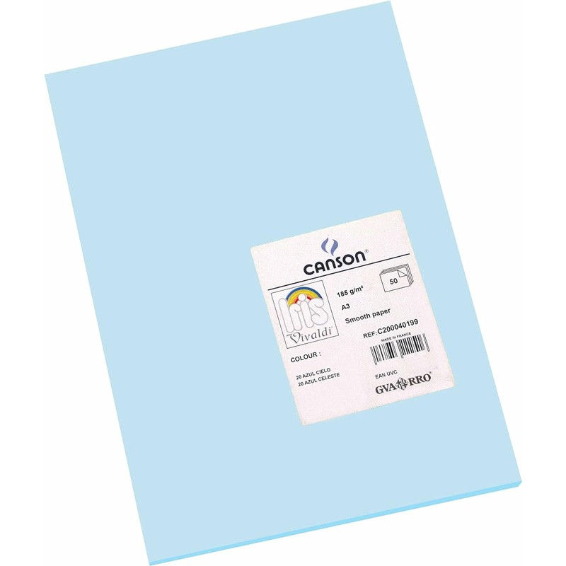 Canson Iris – Cartolina Azul Celeste 185 g/m² – 50x65 cm