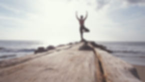 Meditação praia