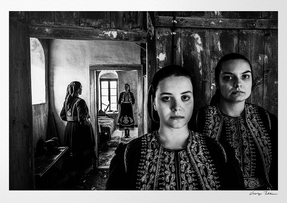 Filiates Thesprotia print. Black-and-white photography by George Tatakis.