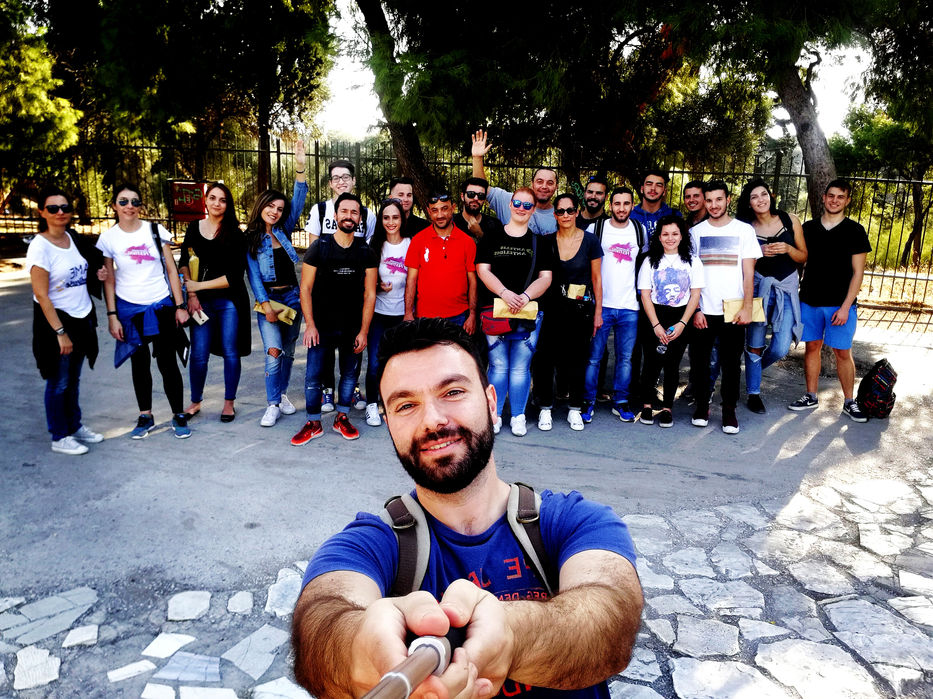 George Tatakis leading the expert photography tour in Athens, Greece