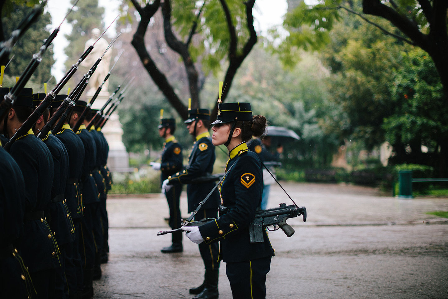 A soldier in Athens. Shot during the photo tour by George Tatakis.