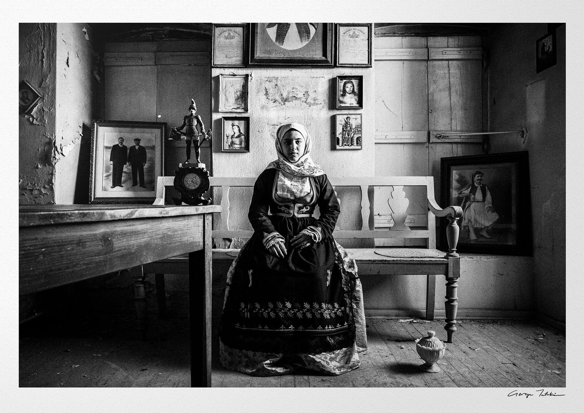 Geraki Peloponnese print. Black-and-white photography by George Tatakis.