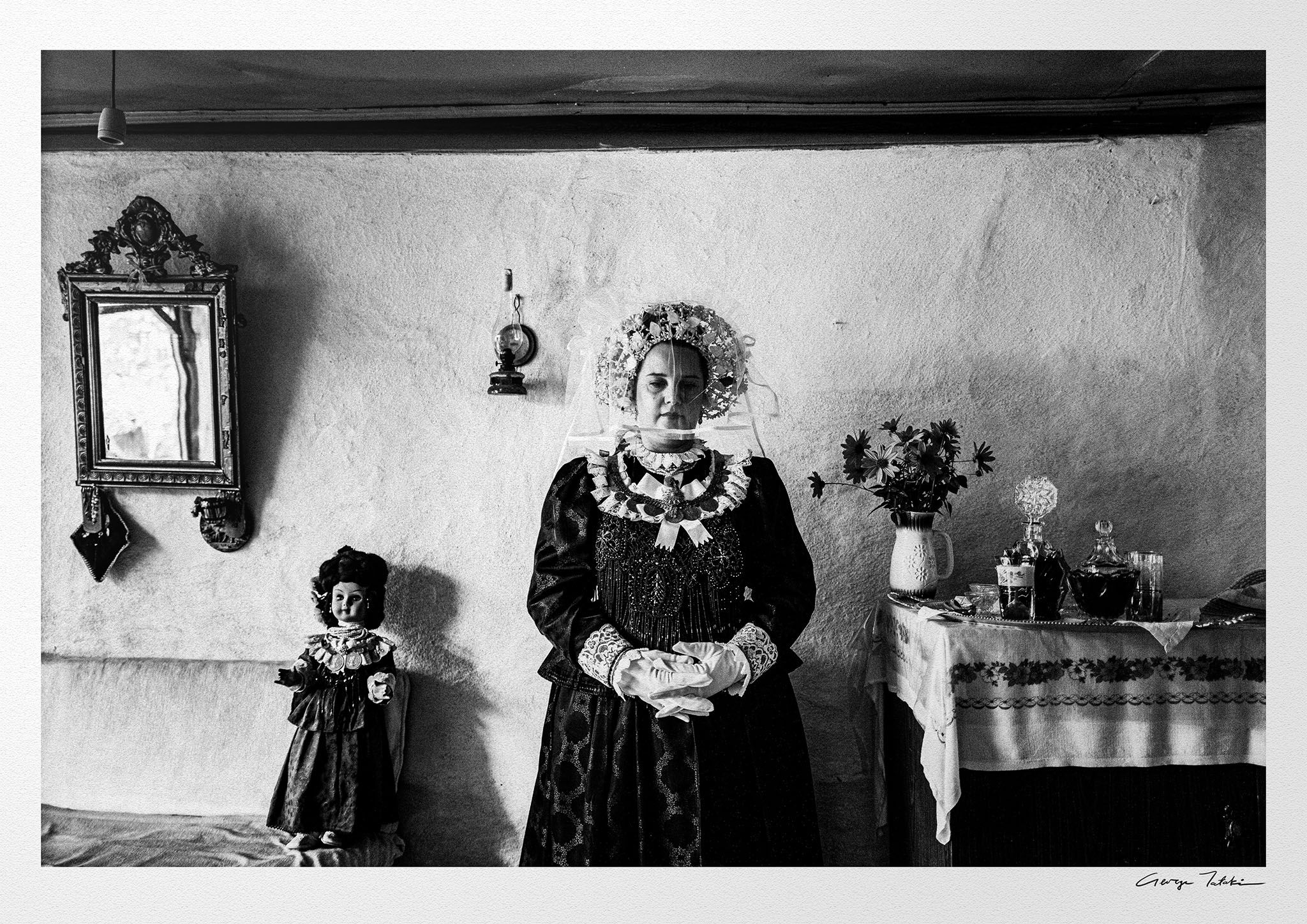 Vyssa Bride print. Black-and-white photography by George Tatakis.