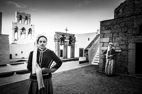 The local traditional costumes of Patmos island, by photographer George Tatakis