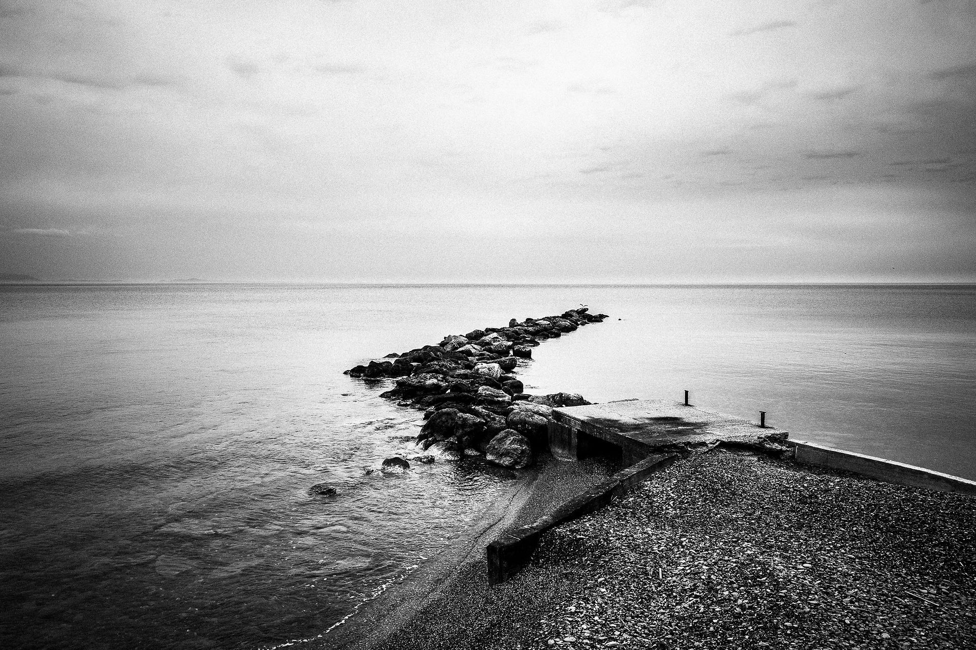 Landscape photograph. A dock in Diafani, Karpathos, Greece.