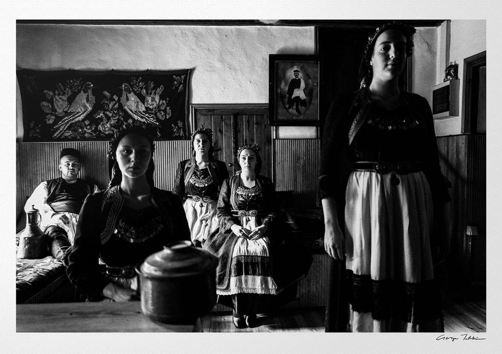 Local Vovousa Home print. Black-and-white photography by George Tatakis.