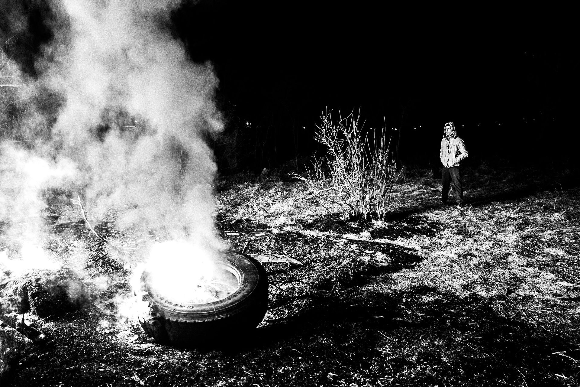 Everything is used as fuel, Pagan Christmas customs of Northern Greece, by photographer George Tatakis