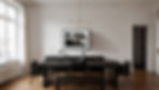 Foundation interior, featuring a black and white photography artwork by George Tatakis