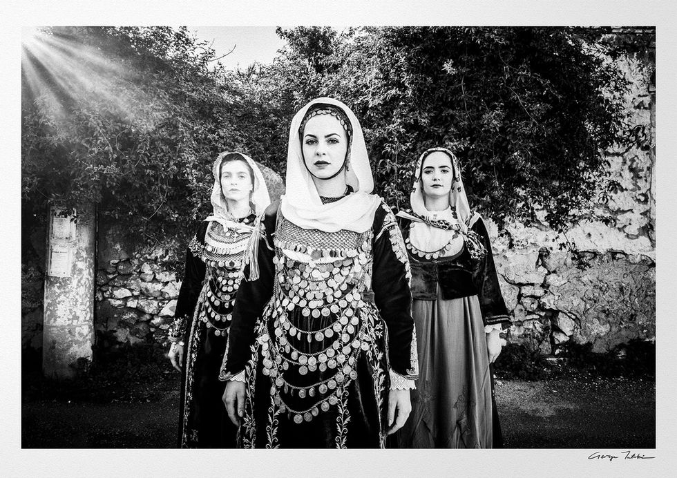 Salamina print. Black-and-white photography by George Tatakis.