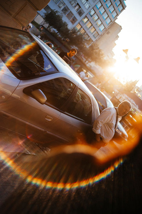 Light flare in Athens. Shot during the photo tour by George Tatakis.