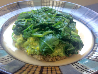 Avocado and Spinach Flat Bread