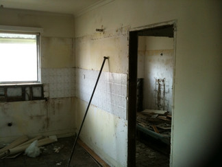 kitchen demolished