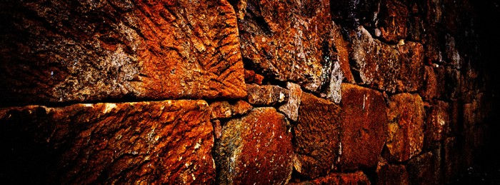 Slave built wall in Tiradentes, Minas Gereis Brasil.