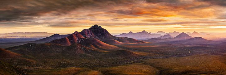 Stirling Ranges from Mount Trio