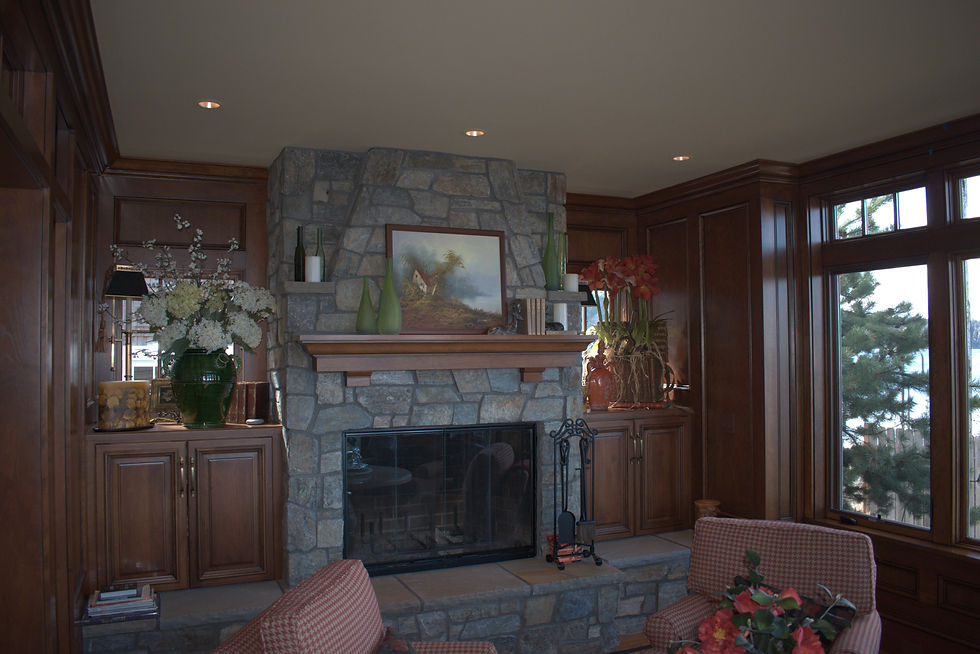 Sitting Room with fireplace