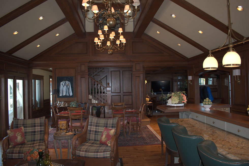 Looking west at the Great Room