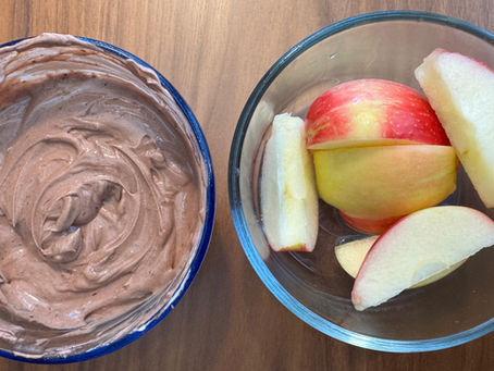 High Protein Chocolate Apple Dip