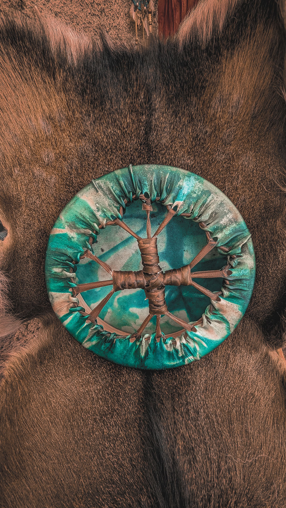 Thumbnail: 12'' Shamanic Deer medicine drum - shamanic drum