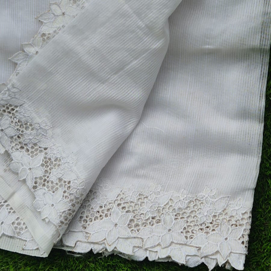 Thumbnail: It holds its shape beautifully at the pleats while remaining translucent and ethereal over the shoulder.