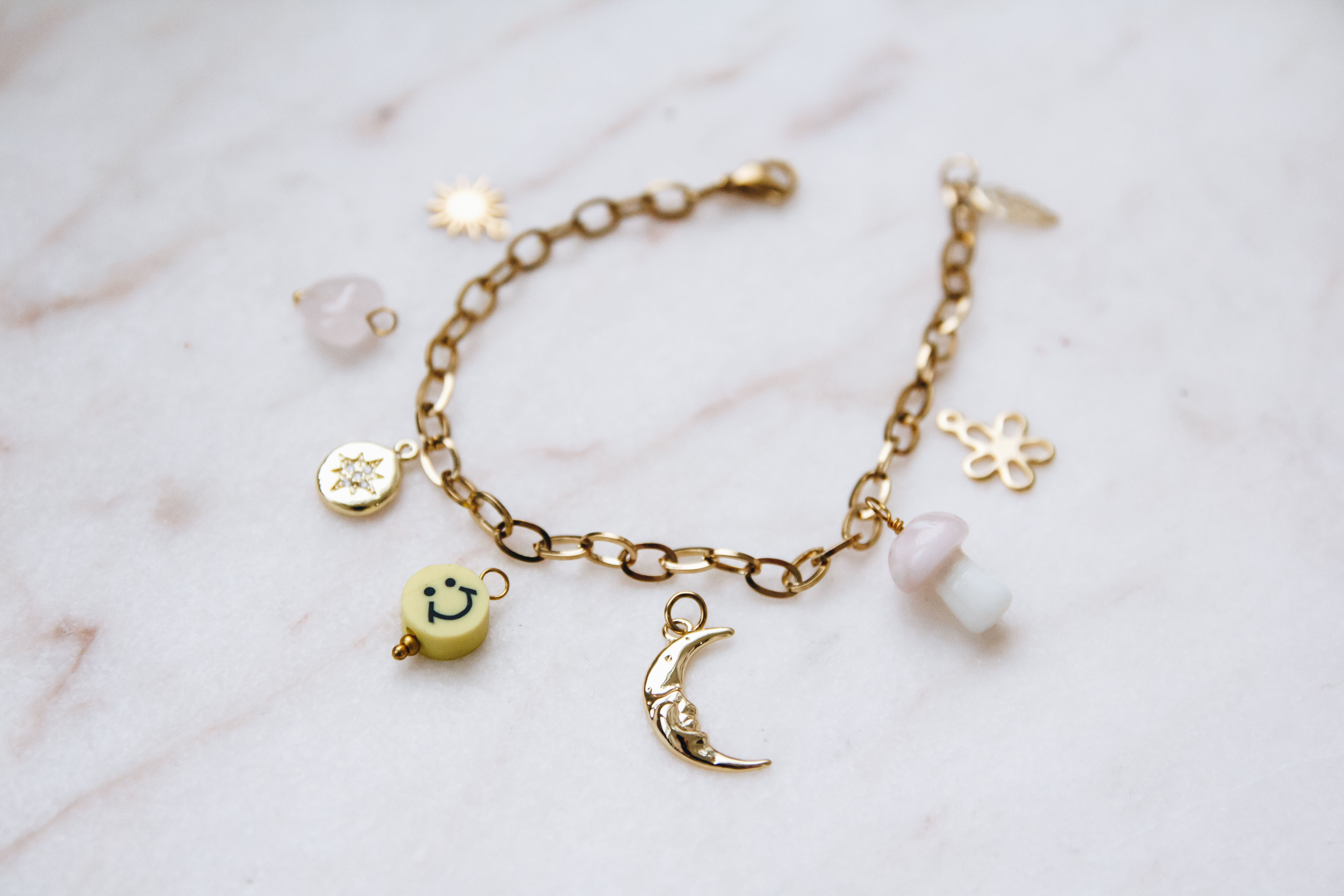 Custom Charm Bracelet (Gold)
