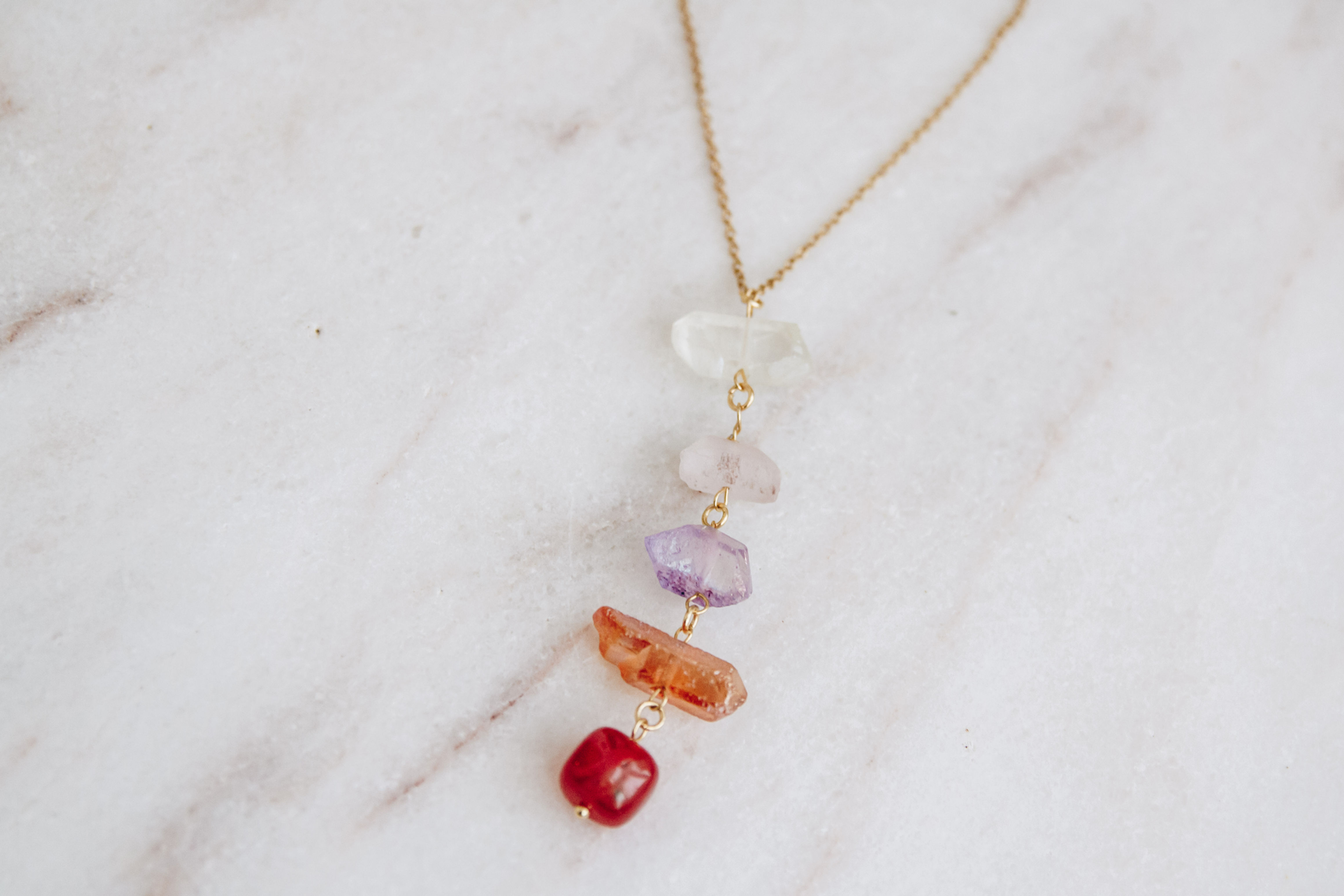 "Warm Shivers" necklace (gold / siver)