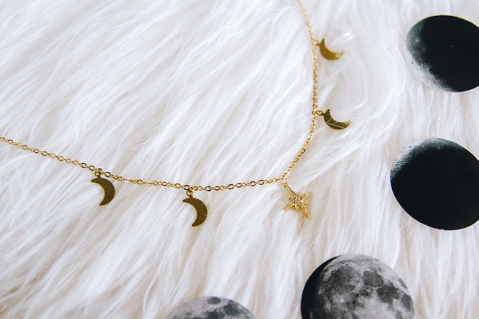Thumbnail: Moonshadow necklace (gold / silver)