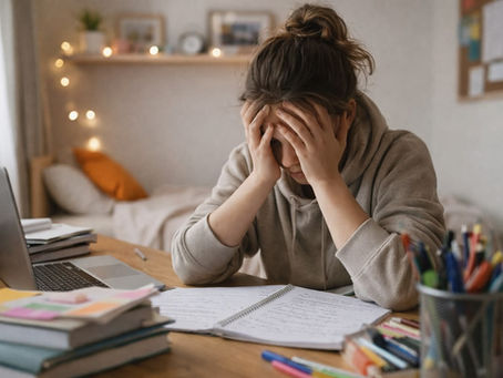 Una joven adulta que ya no tiene un empujón.