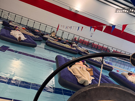 60 minute Indoor Floating Sound Bath - Ilkely Pool, Yearsley Pool York, One NK North Hykeham, Woodhouse Grove Apperley Bridge, Pendle Leisure Centre