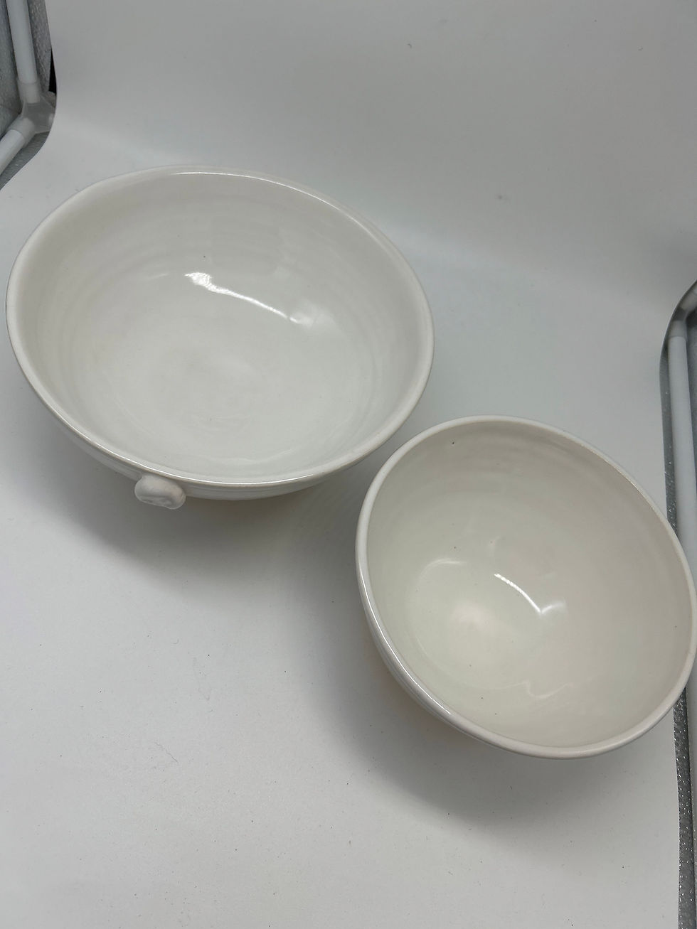 Thumbnail: Serving bowls in white 