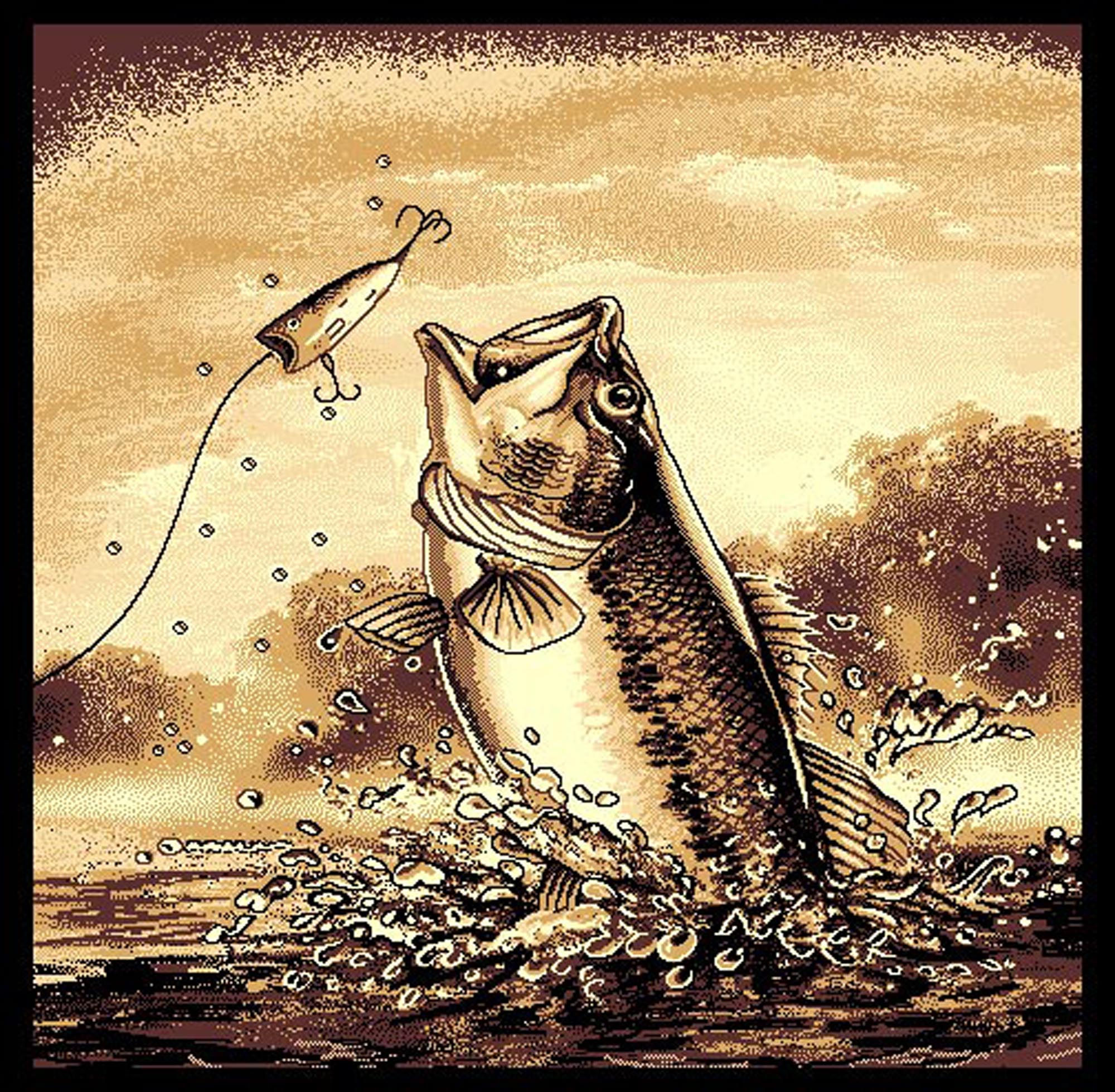 R57ABF 5x7" Bass Fishing