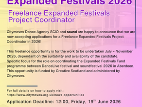 Call Out! Freelance Expanded Festivals Project Coordinator